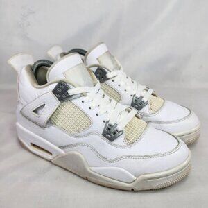 Nike Air Jordan 4 IV Retro Pure Money Triple White 408452-100 Rare Youth Size 6Y